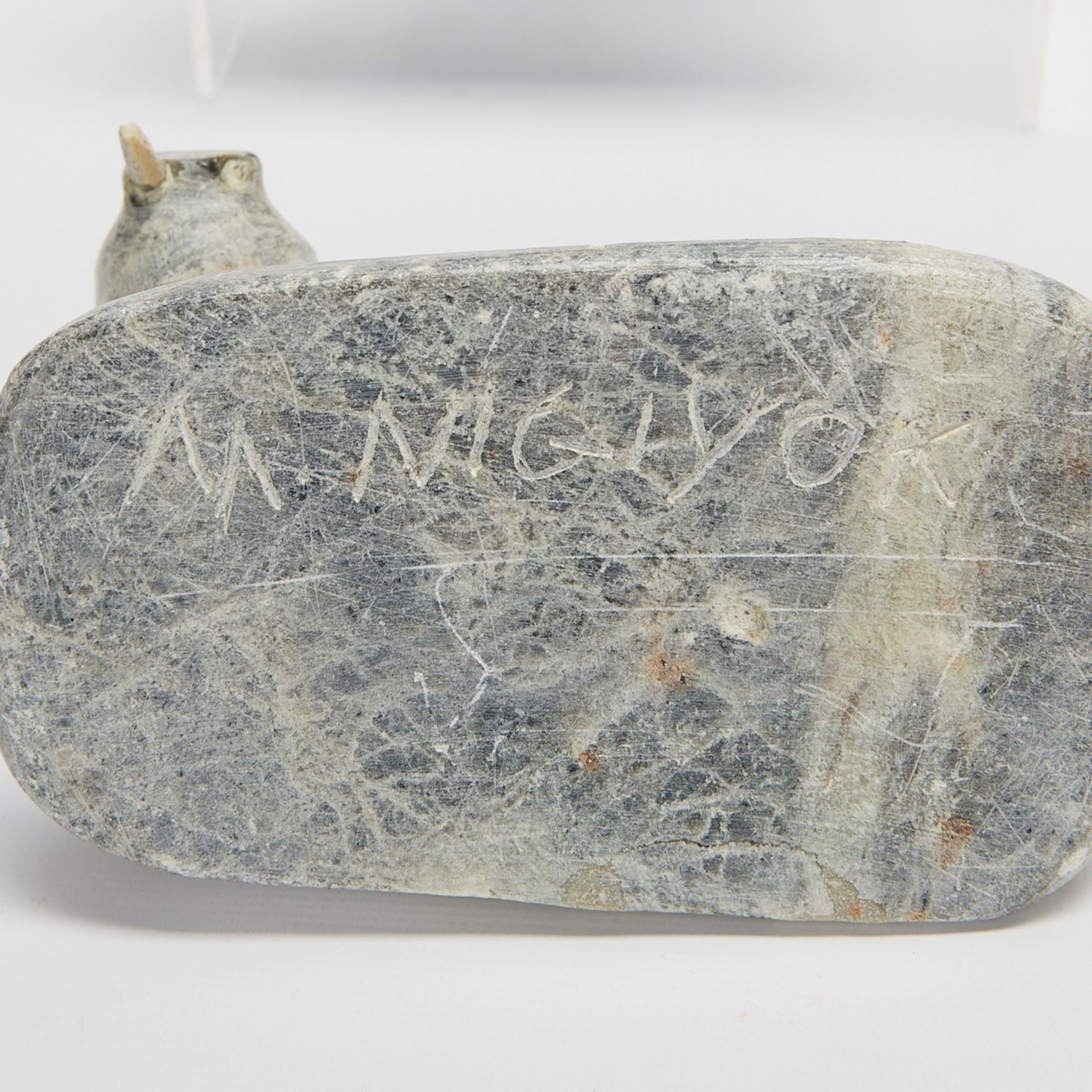 5 Inuit Soapstone Carvings - Al Wolf, Nigiyok - Bild 17 aus 20