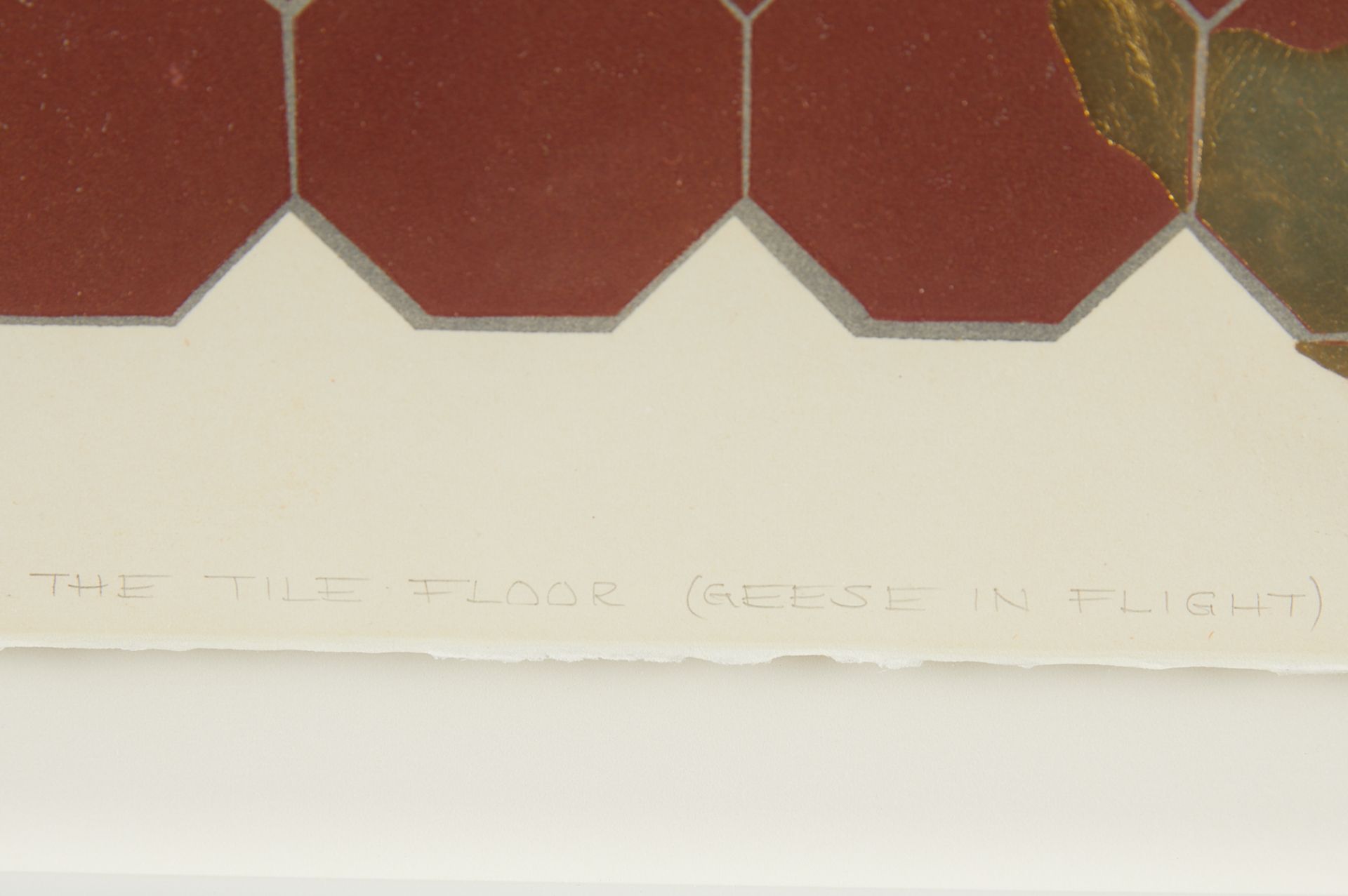 Philip Larson "The Tile Floor" Monoprint 1983 - Bild 4 aus 9
