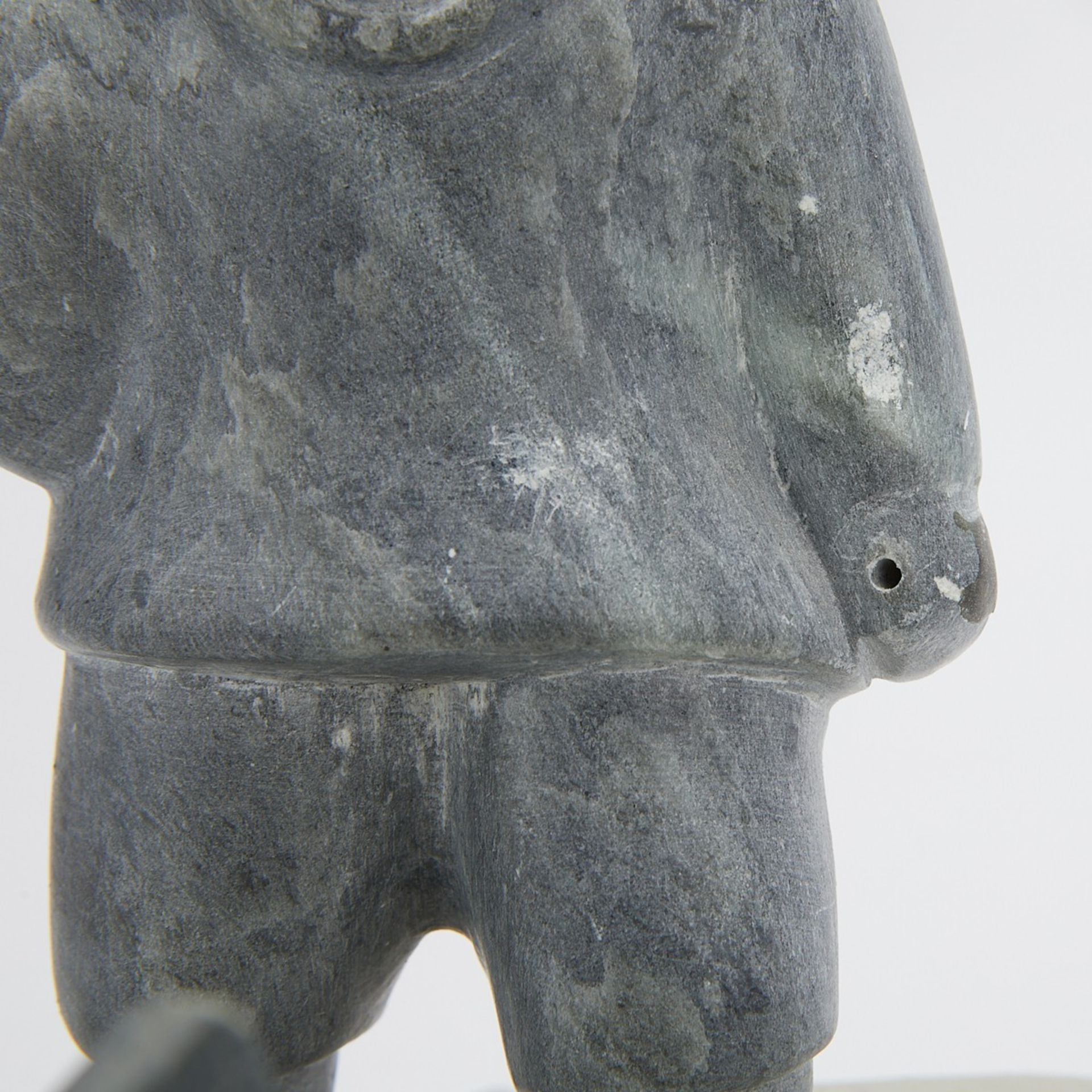 5 Inuit Soapstone Carvings - Al Wolf, Nigiyok - Bild 11 aus 20