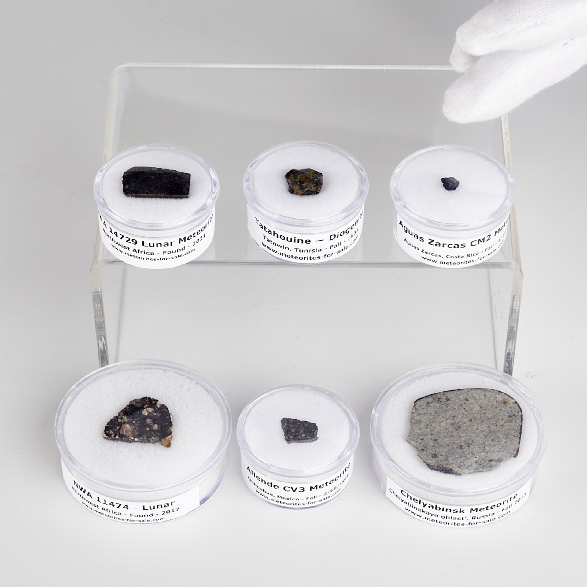 Group of 6 Meteorite Fragments - Bild 3 aus 14