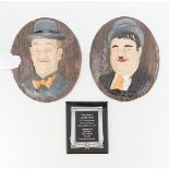 Laurel & Hardy Plaques from Orpheum Theatre 1934