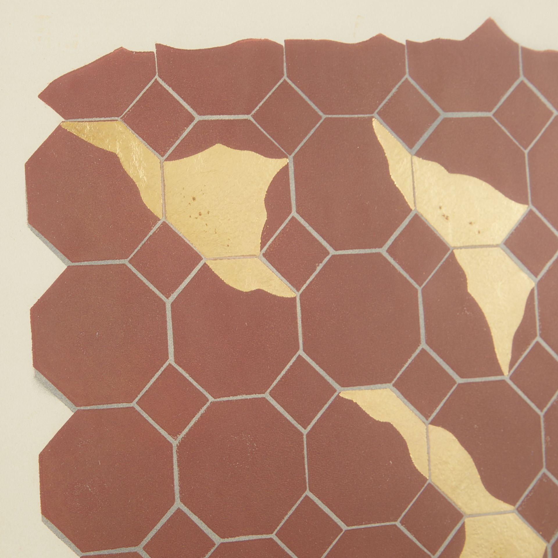 Philip Larson "The Tile Floor" Monoprint 1983 - Bild 7 aus 9