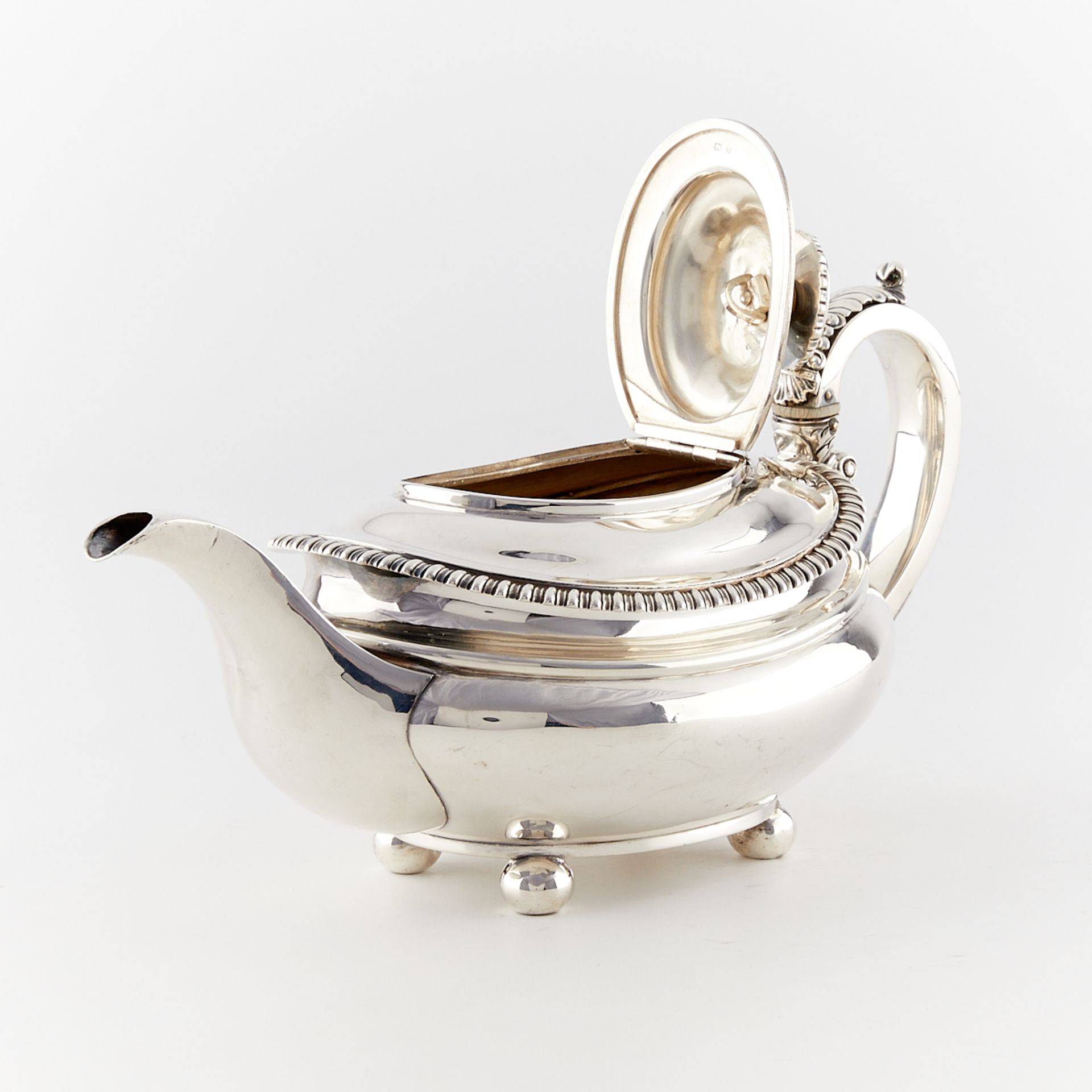 English Sterling Silver Teapot - Bild 3 aus 14