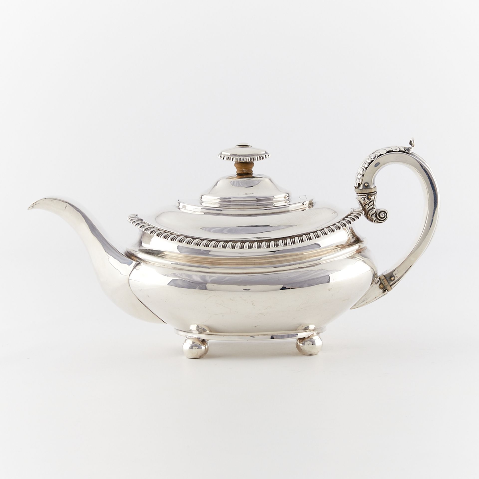 English Sterling Silver Teapot - Bild 4 aus 14