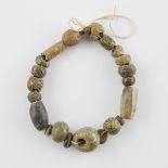 Short Mezcala Mexico Greenstone Necklace