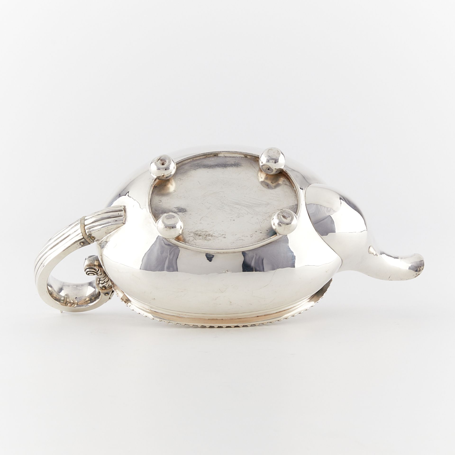English Sterling Silver Teapot - Bild 8 aus 14