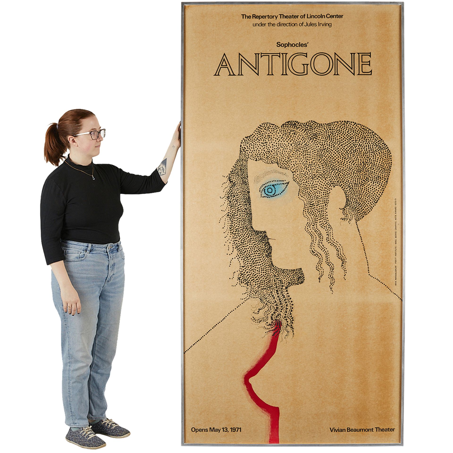 Large 1971 Antigone Broadway Poster - Bild 2 aus 10