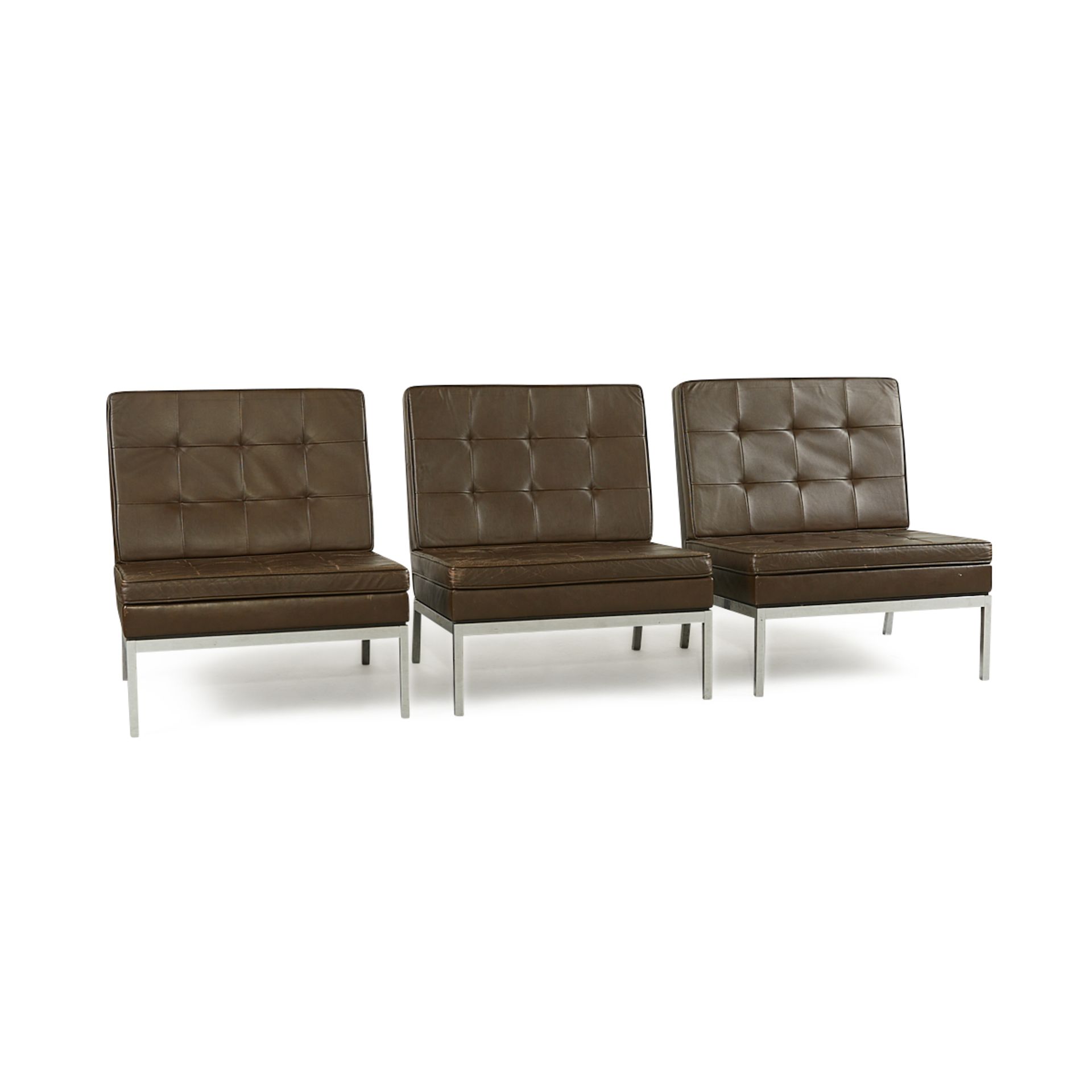 Set 3 Florence Knoll Model 65 MCM Lounge Chairs - Bild 2 aus 13