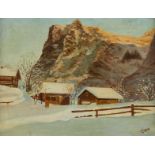 Carol Sirak Snowy Landscape Painting