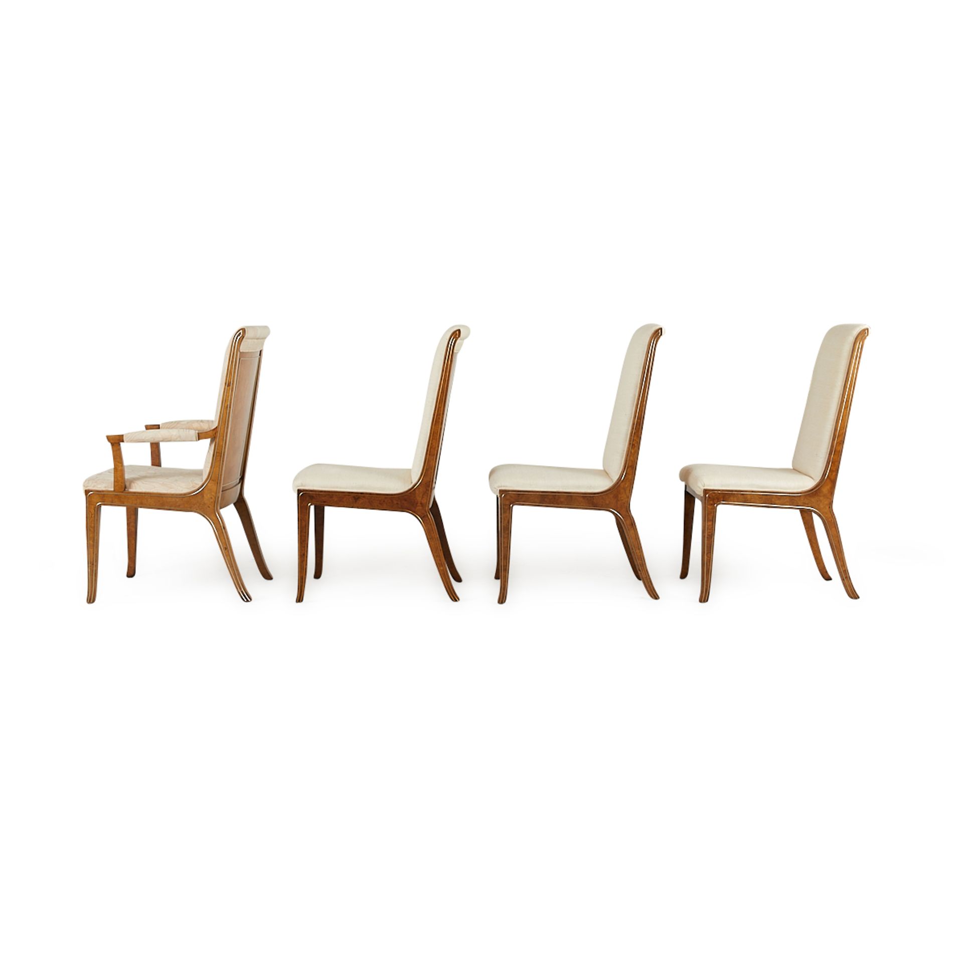 Set 8 Bernhard Rohne MasterCraft Burled Chairs - Image 4 of 24