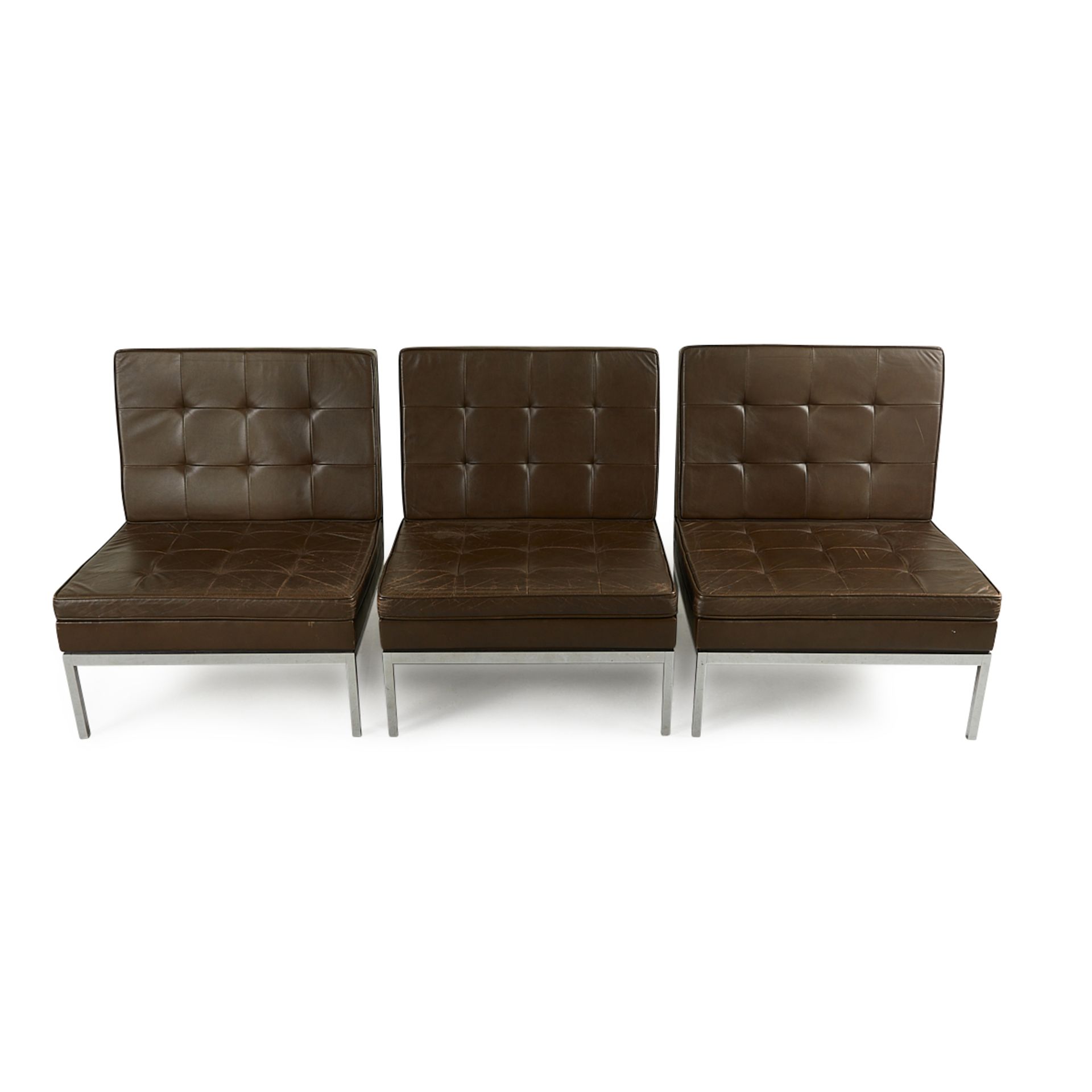 Set 3 Florence Knoll Model 65 MCM Lounge Chairs - Bild 7 aus 13
