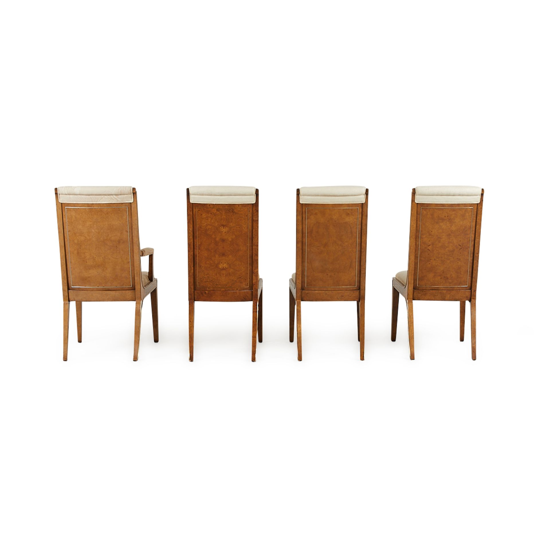 Set 8 Bernhard Rohne MasterCraft Burled Chairs - Bild 5 aus 24