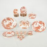 41 Pcs Royal Crown Derby "Red Aves" China Service