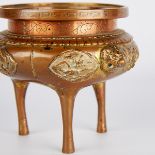 Chinese Tonkin Gilt Bronze Censer