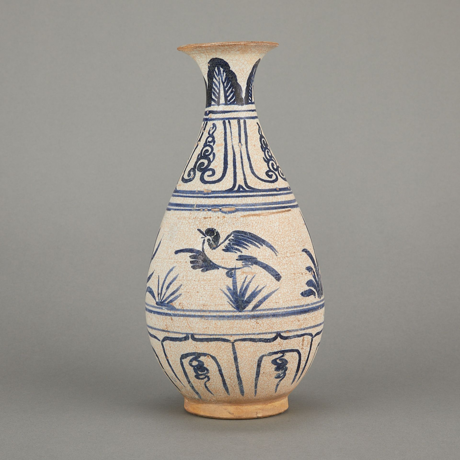 Fine Vietnamese Anamese Yuhuchun Ceramic Vase - Bild 4 aus 8