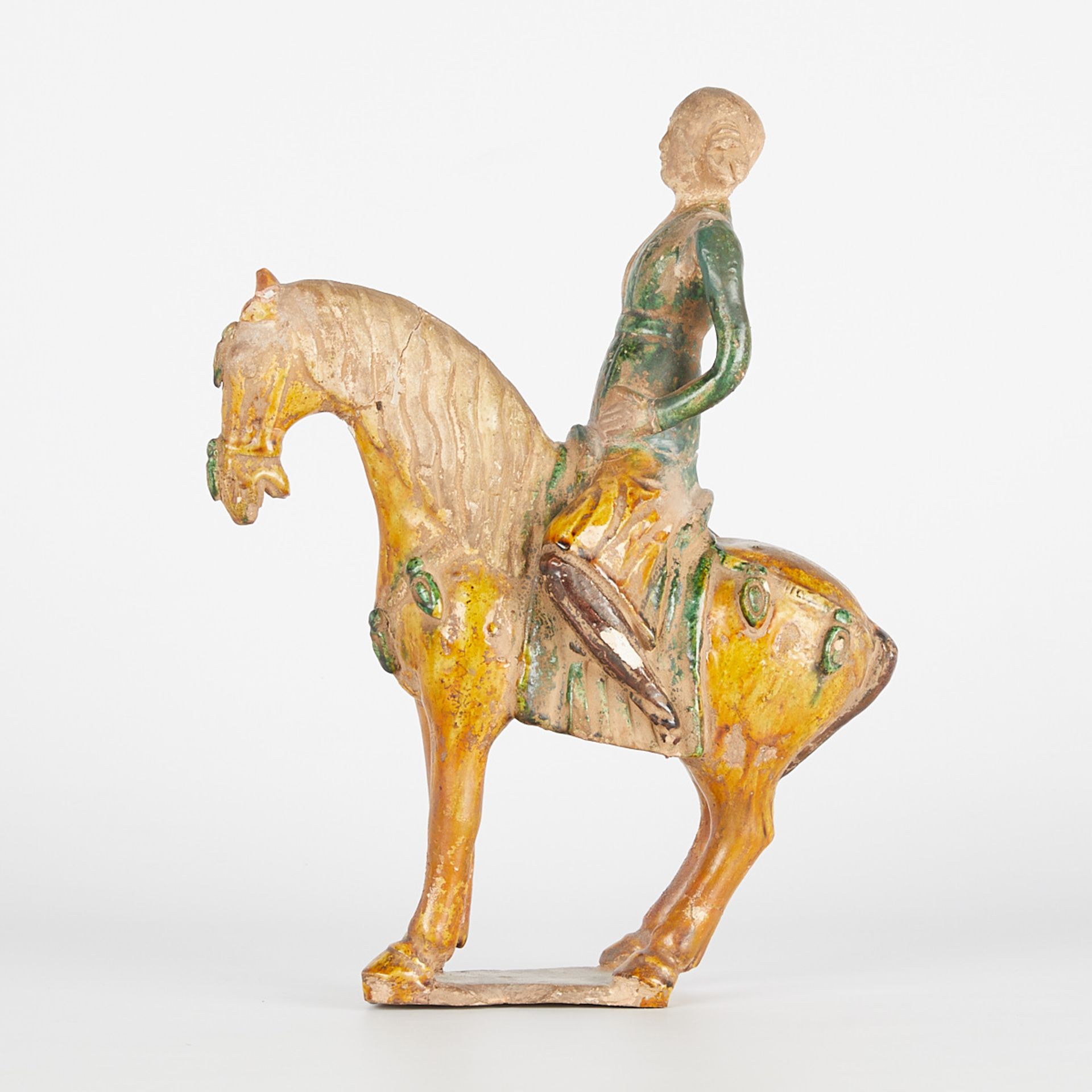 Chinese Han Horse Rider Ceramic ex. Malcolm Lein - Image 2 of 11