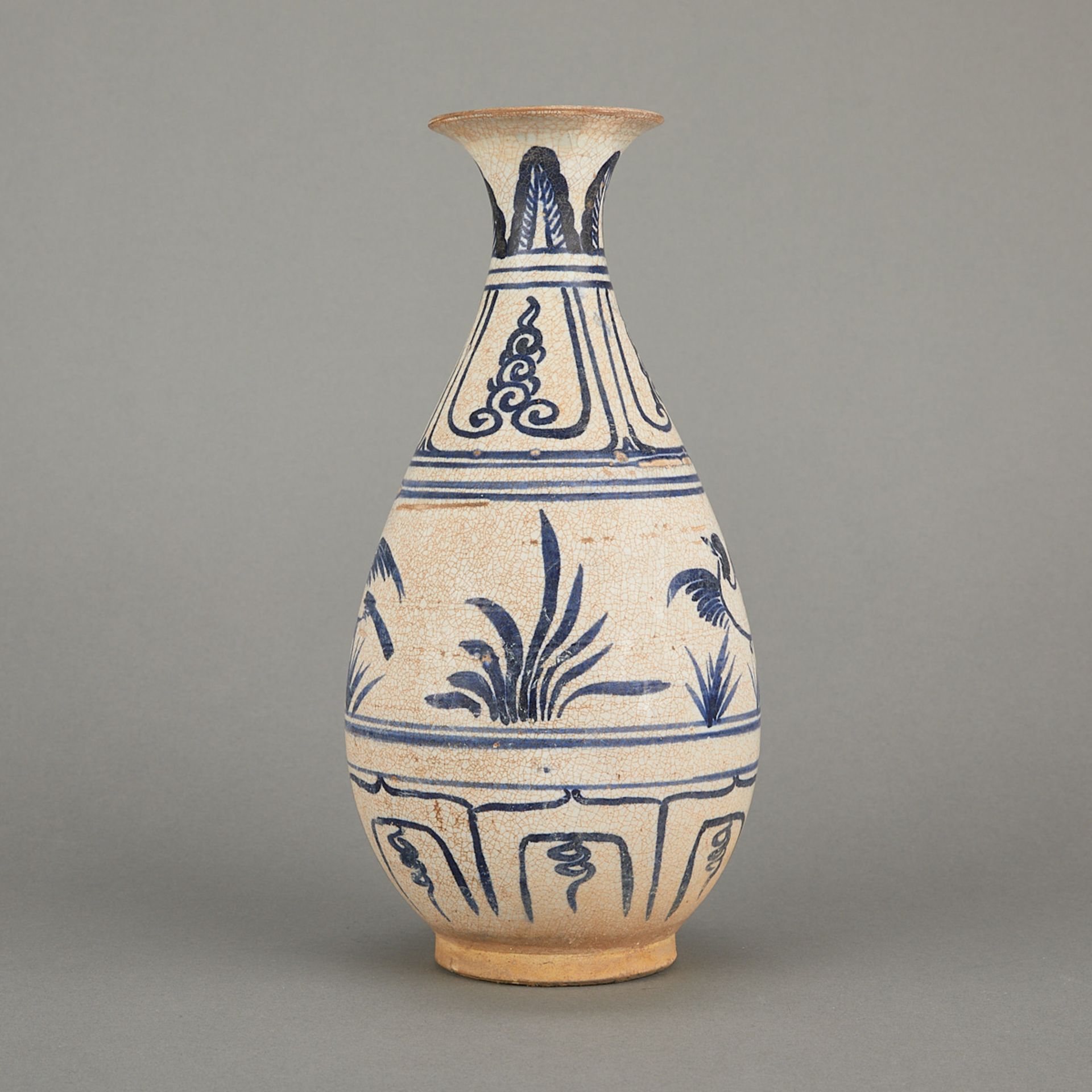 Fine Vietnamese Anamese Yuhuchun Ceramic Vase - Bild 5 aus 8