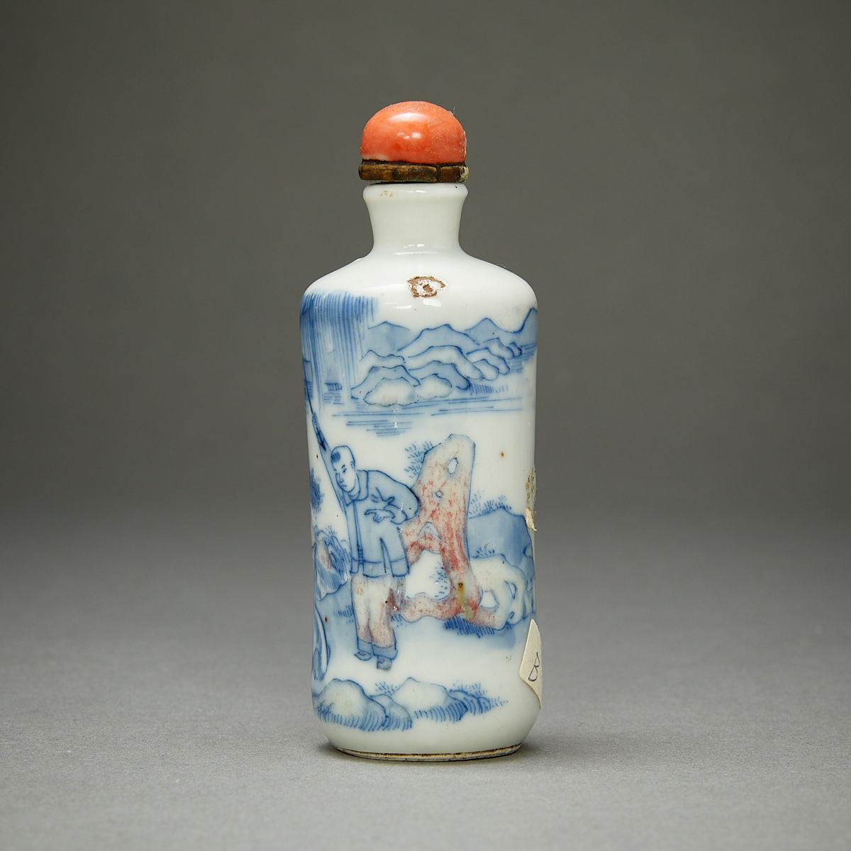 Chinese Blue & White Porcelain Snuff Bottle - Image 3 of 10