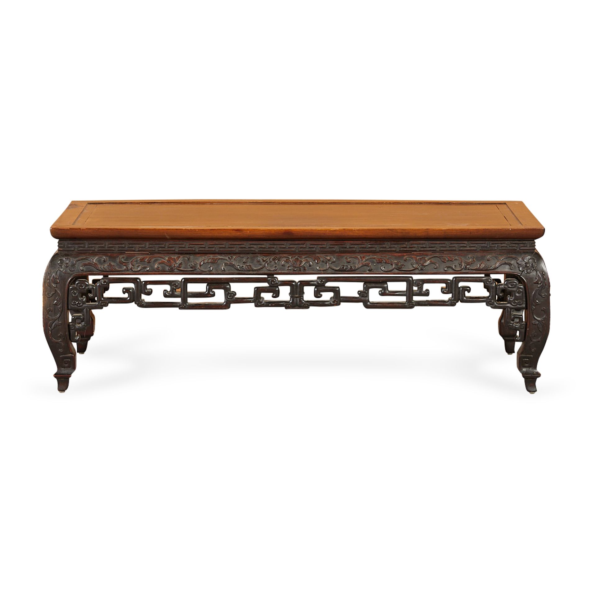 19th c. Chinese Carved Low Table - Bild 3 aus 9