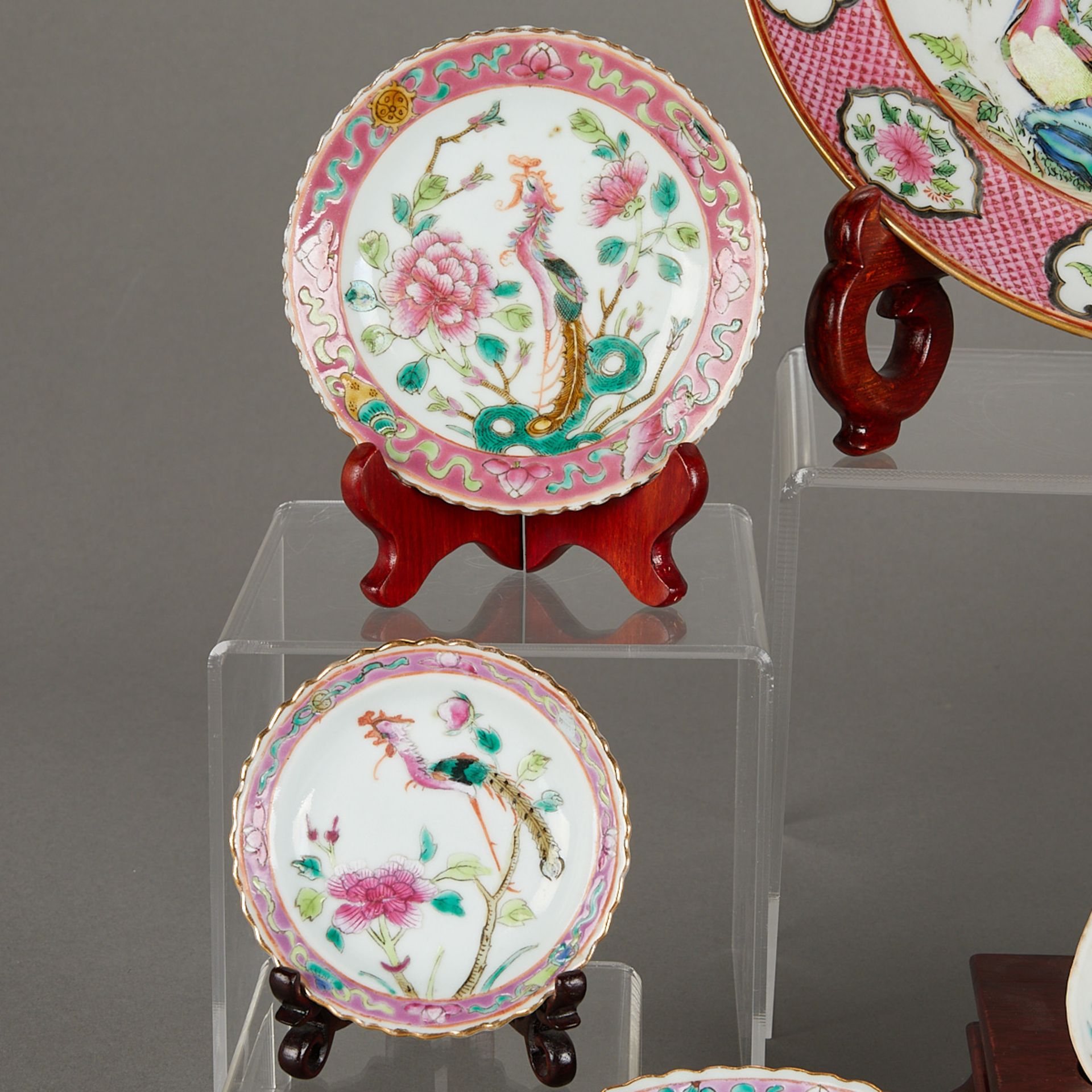 12 Chinese 19th c. Famille Rose Porcelain Objects - Bild 5 aus 19