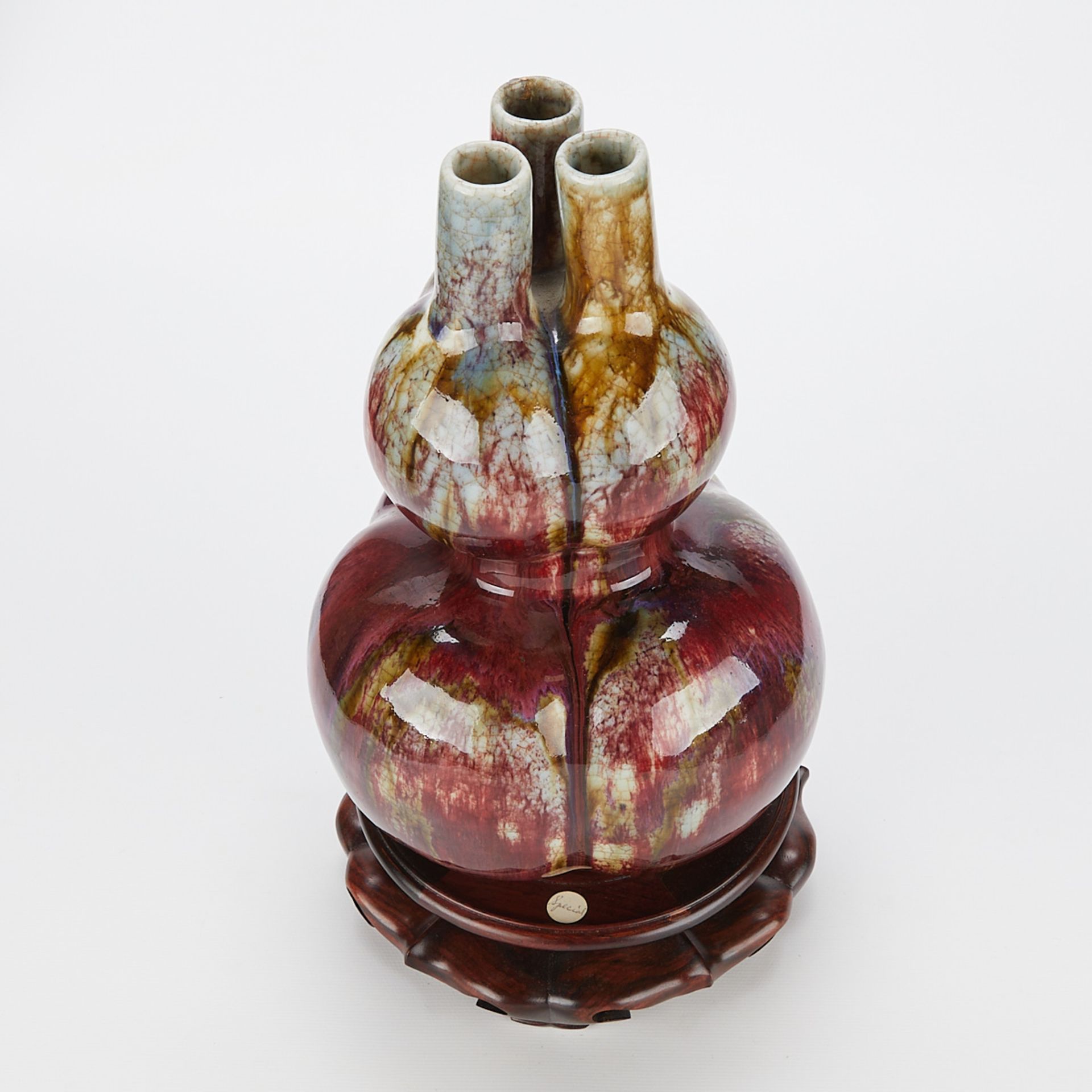 Chinese Porcelain Flambe Double Gourd Vase - Bild 4 aus 13