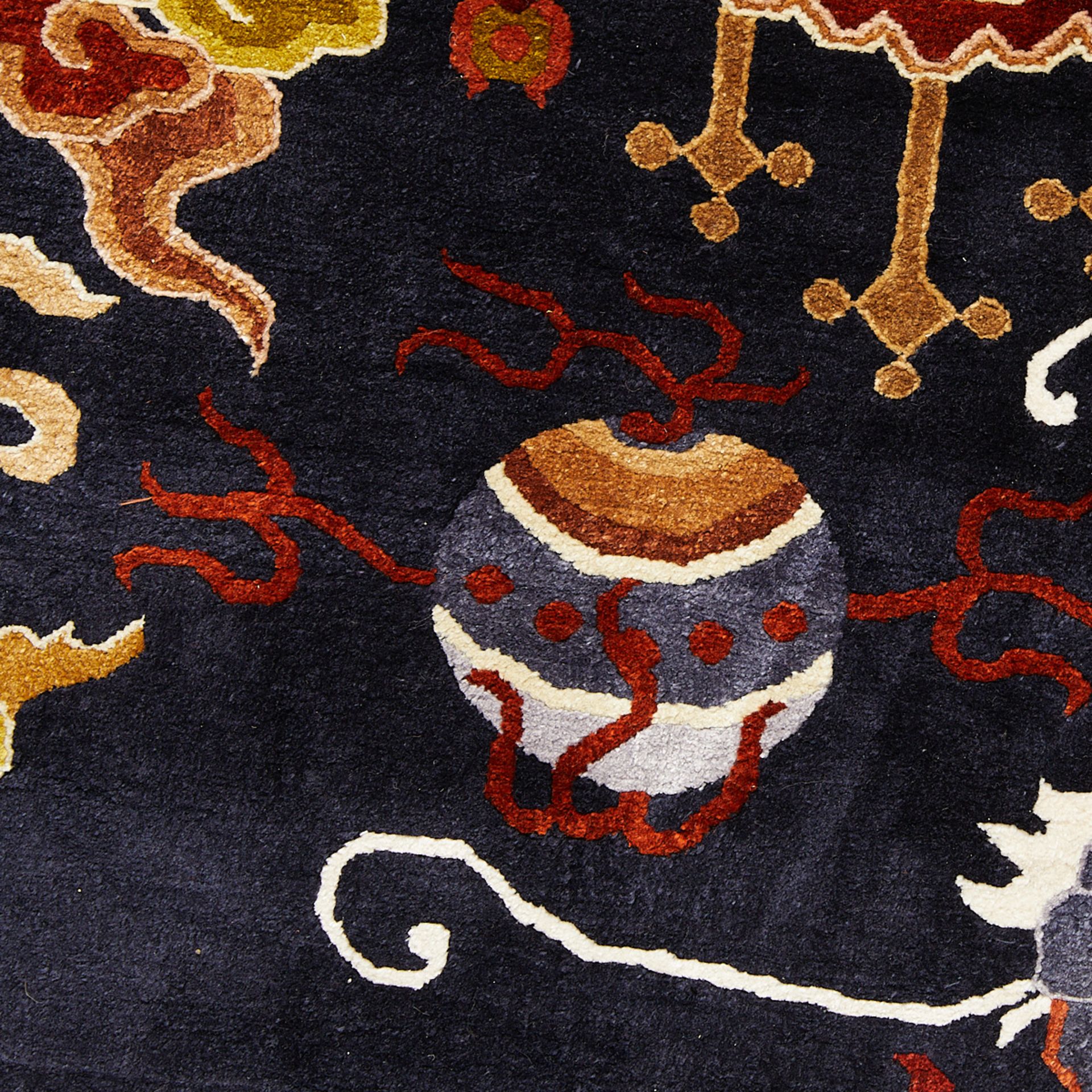 20th c. Chinese Silk Runner Rug - Bild 4 aus 8