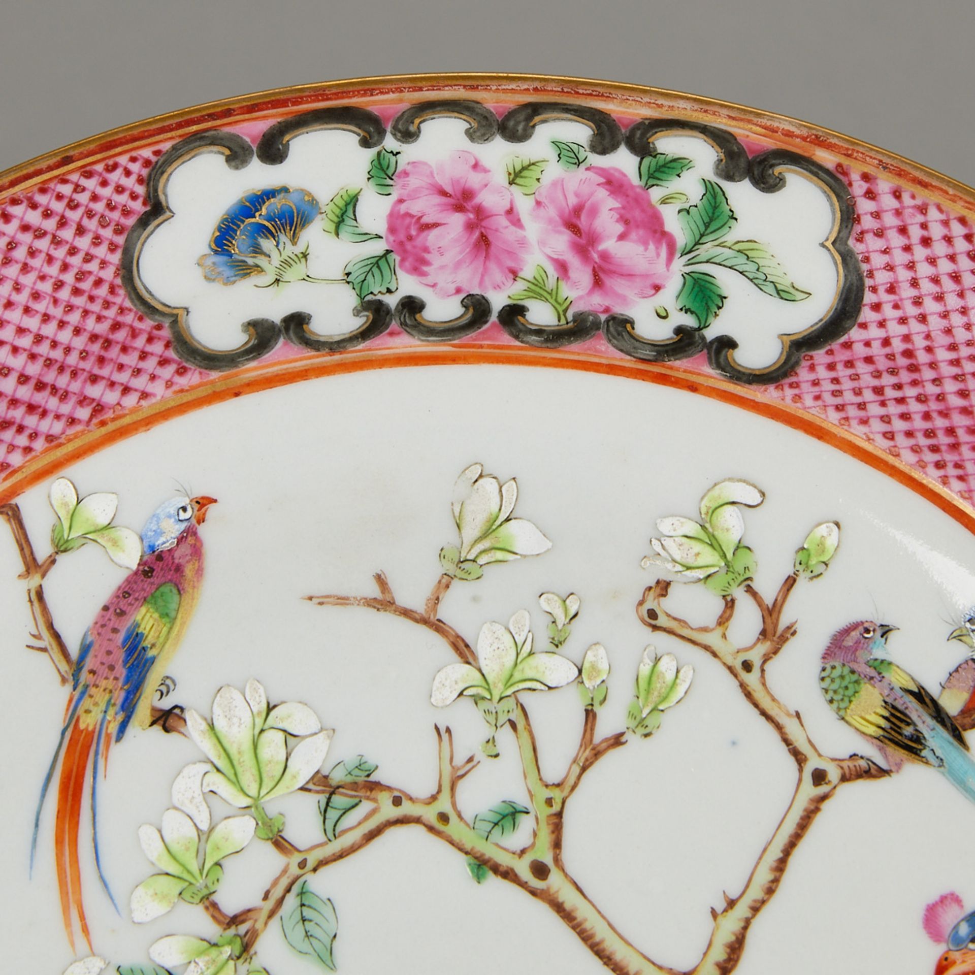12 Chinese 19th c. Famille Rose Porcelain Objects - Bild 4 aus 19