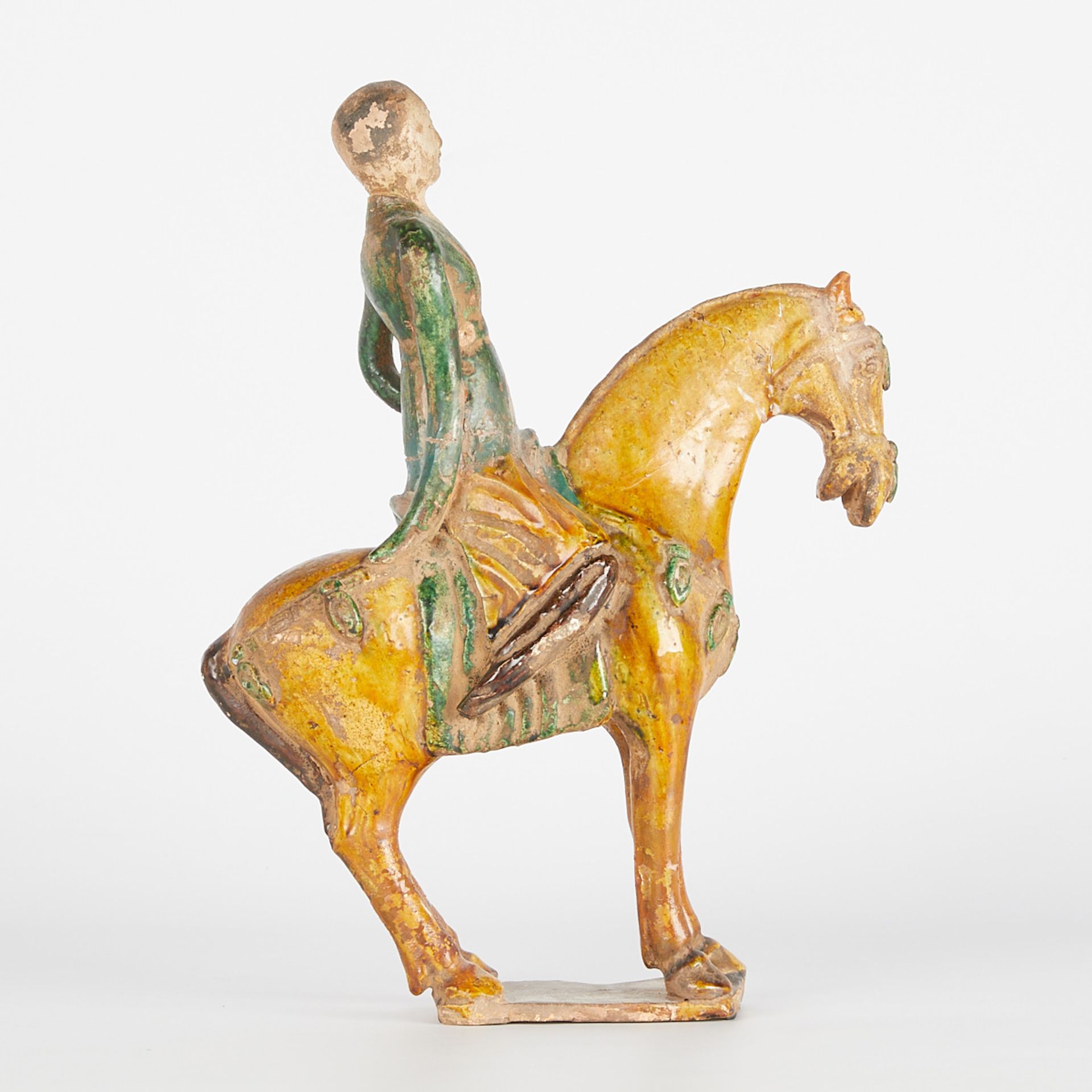 Chinese Han Horse Rider Ceramic ex. Malcolm Lein - Image 4 of 11
