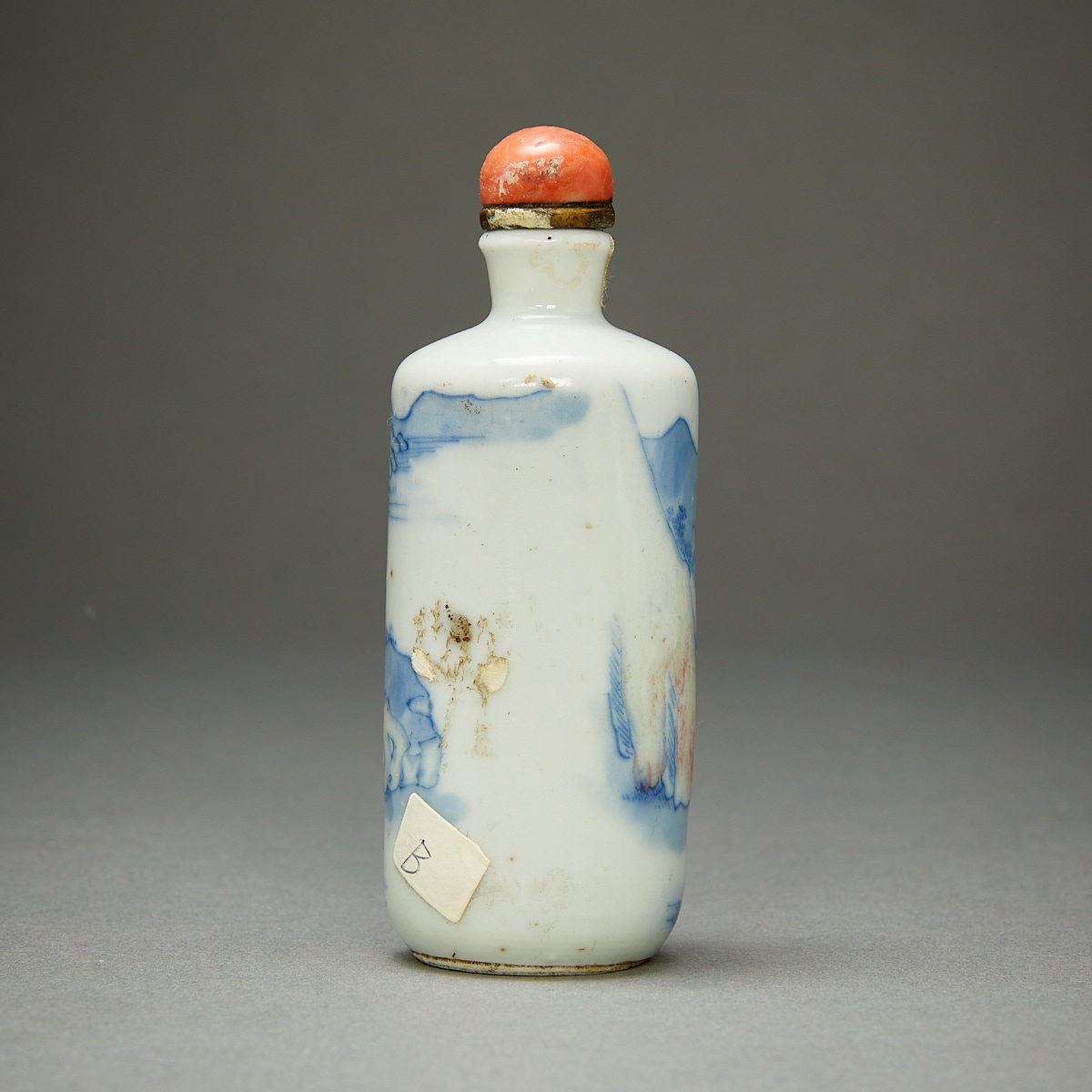 Chinese Blue & White Porcelain Snuff Bottle - Image 4 of 10