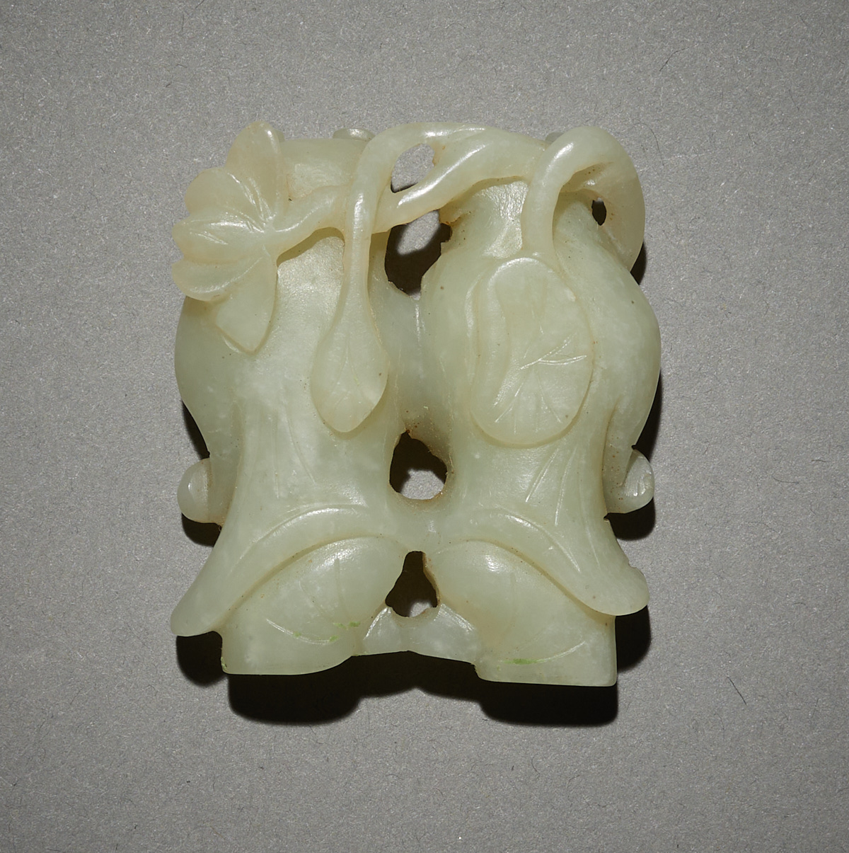 Chinese Carved Jade Pendant of Twins - Image 3 of 5