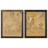 2 Chinese 20th c. Folio Paintings ex Malcolm Lein