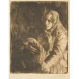 Anders Zorn "Madonna (A Mother)" Etching 1900