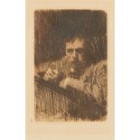 Anders Zorn "A Painter-Etcher" Etching 1889