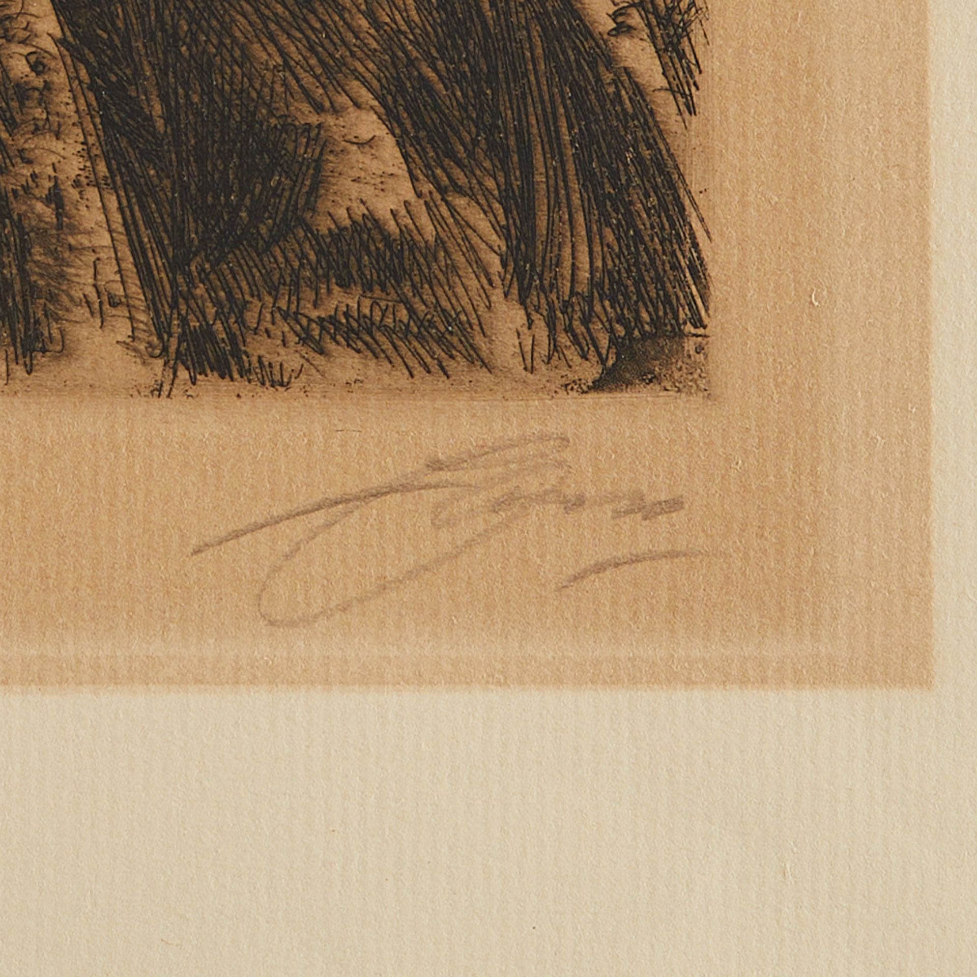 Anders Zorn "Old Soldier" Etching 1911 - Bild 2 aus 4