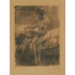 Anders Zorn "Model Reading" Etching 1910