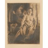 Anders Zorn "The Bed Stool" Etching 1914