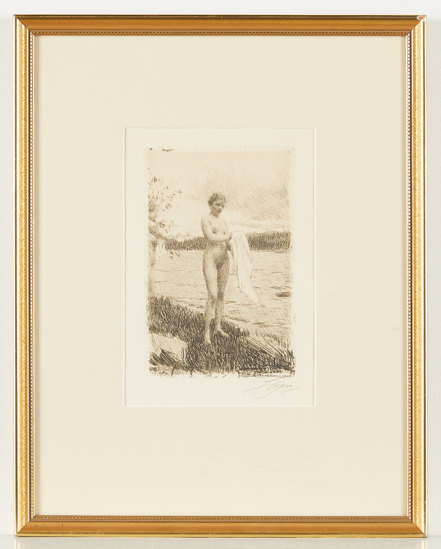 Anders Zorn "Dal River/Dalalven" Etching 1919 - Bild 2 aus 4
