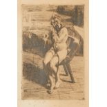 Anders Zorn "The Hair-Ribbon" Etching 1912