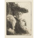 Anders Zorn "Mrs. Kip" Etching 1904