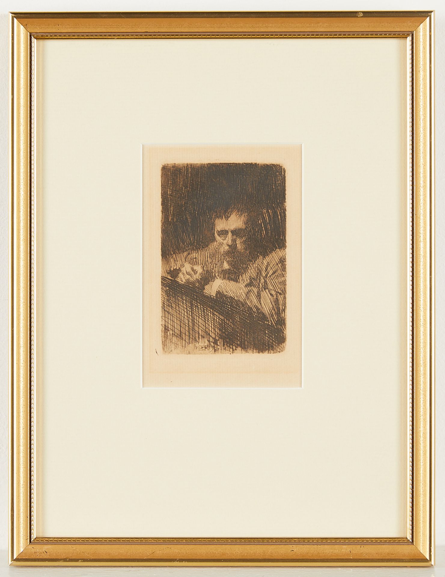Anders Zorn "A Painter-Etcher" Etching 1889 - Bild 2 aus 4