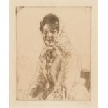 Anders Zorn "Skeri Girl/Skerikulla" Etching 1912