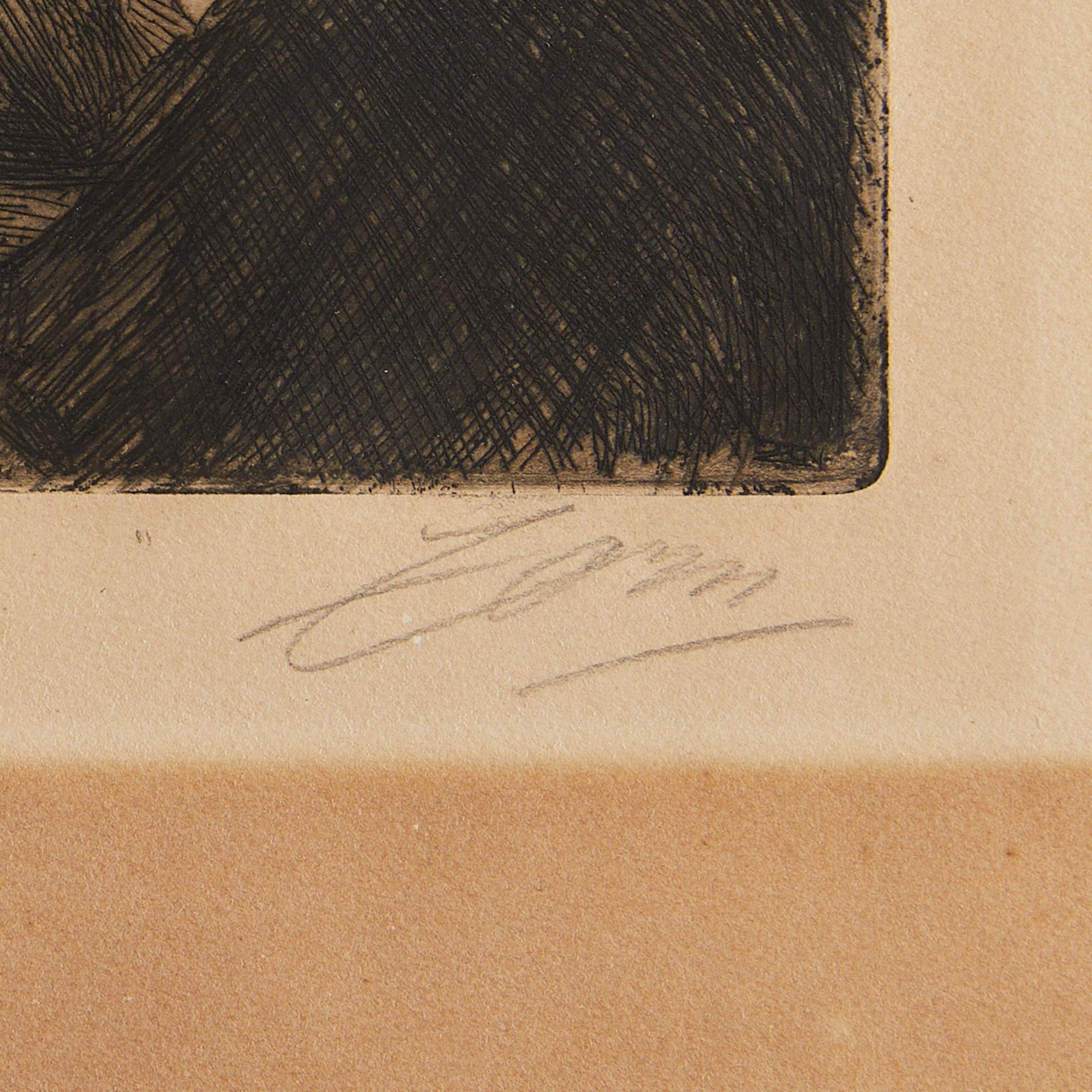 Anders Zorn "The New Ballad" Etching 1903 - Bild 2 aus 3