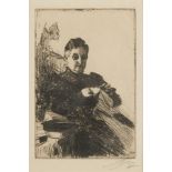 Anders Zorn "Mme Lamm II" Etching 1894