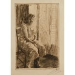 Anders Zorn "Morning/Morgon" Etching 1891