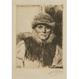 Anders Zorn "Dalecarlian Peasant" Etching 1919