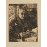 Anders Zorn "Traveling Companion" Etching 1904