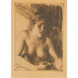 Anders Zorn "Bust" Etching 1916