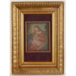 20th c. Spanish Colonial Madonna Painting