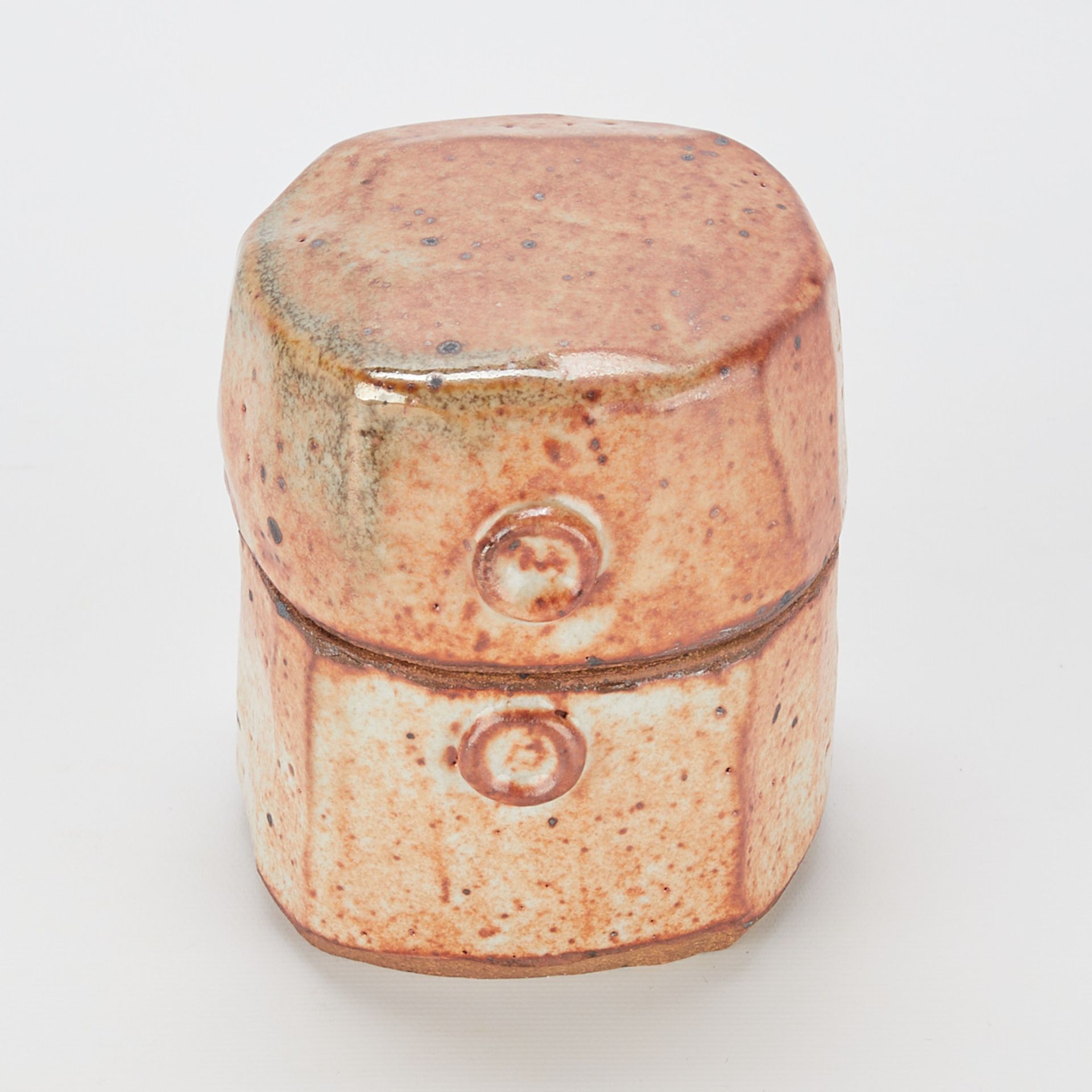 Warren MacKenzie Shino Ceramic Box - Marked - Bild 5 aus 9