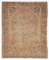 Persian Handwoven Wool Prayer Rug